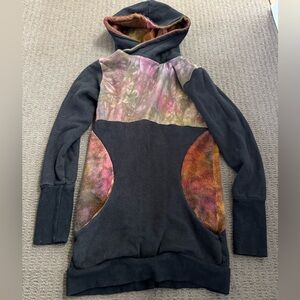 XXS FLOWERPOT HANDMADE HOODIE. 
Fleece dbl lined hood.
